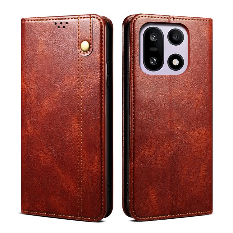 Oil Wax Crazy Horse Texture Leather Phone Case, For OnePlus 15R, For OnePlus 15, For OnePlus 13s 5G, For OnePlus 13T, For OnePlus 13, For OnePlus Nord 4