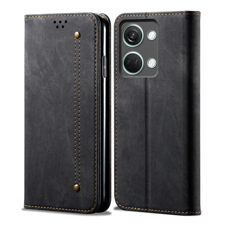 Denim Texture Flip Leather Phone Case, For OnePlus Ace 2V / Nord 3