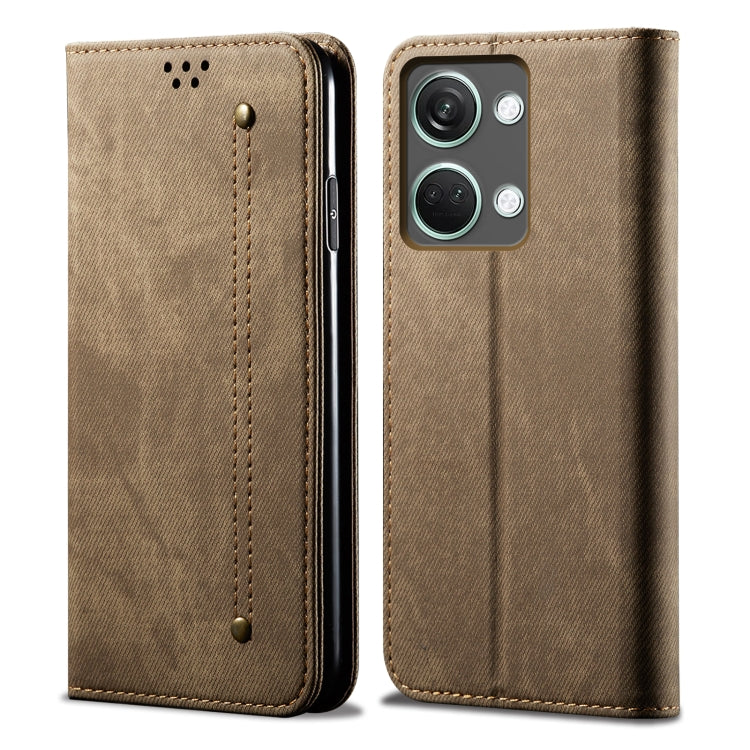 Denim Texture Flip Leather Phone Case, For OnePlus Ace 2V / Nord 3