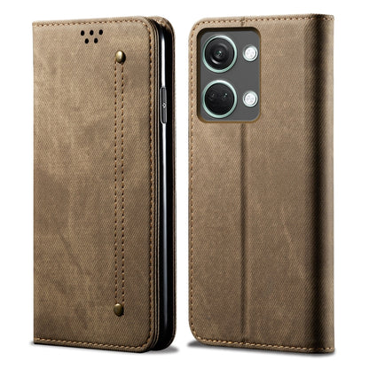 Denim Texture Flip Leather Phone Case, For OnePlus Ace 2V / Nord 3