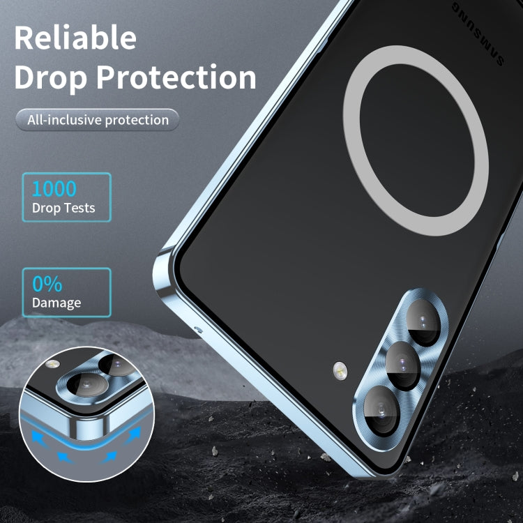 MagSafe Magnetic Frosted Metal Phone Case, For Samsung Galaxy S24 5G, For Samsung Galaxy S23 FE 5G