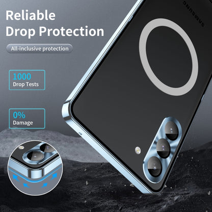 MagSafe Magnetic Frosted Metal Phone Case, For Samsung Galaxy S24 5G, For Samsung Galaxy S23 FE 5G