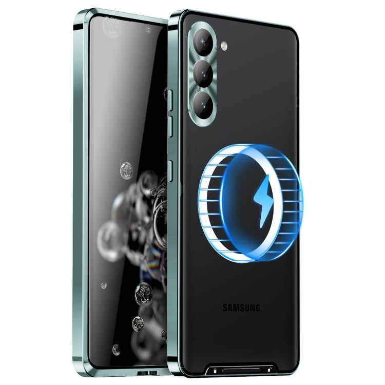 MagSafe Magnetic Frosted Metal Phone Case, For Samsung Galaxy S24 Ultra 5G, For Samsung Galaxy S24+ 5G, For Samsung Galaxy S24 5G, For Samsung Galaxy S23 FE 5G