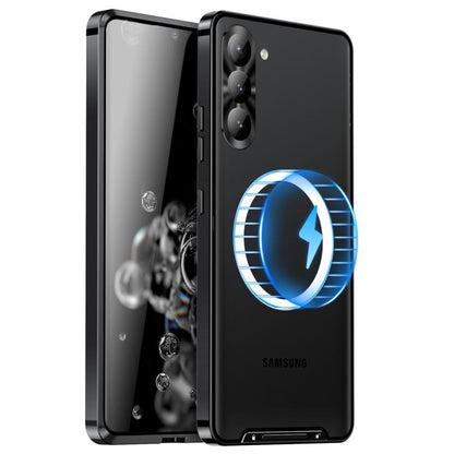 MagSafe Magnetic Frosted Metal Phone Case, For Samsung Galaxy S26 Ultra 5G, For Samsung Galaxy S25 5G, For Samsung Galaxy S25+ 5G, For Samsung Galaxy S25 Ultra 5G, For Samsung Galaxy S24 FE 5G, For Samsung Galaxy S24 Ultra 5G, For Samsung Galaxy S24+ 5G