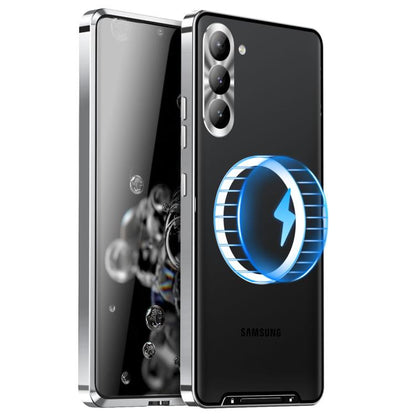 MagSafe Magnetic Frosted Metal Phone Case, For Samsung Galaxy S26 Ultra 5G, For Samsung Galaxy S25 5G, For Samsung Galaxy S25+ 5G, For Samsung Galaxy S25 Ultra 5G, For Samsung Galaxy S24 FE 5G
