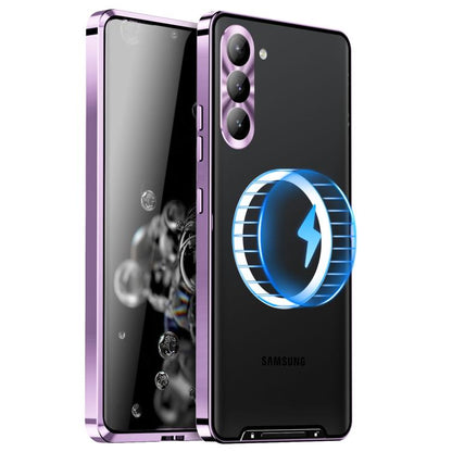 MagSafe Magnetic Frosted Metal Phone Case, For Samsung Galaxy S26 Ultra 5G, For Samsung Galaxy S25 5G, For Samsung Galaxy S25+ 5G, For Samsung Galaxy S25 Ultra 5G, For Samsung Galaxy S24 FE 5G