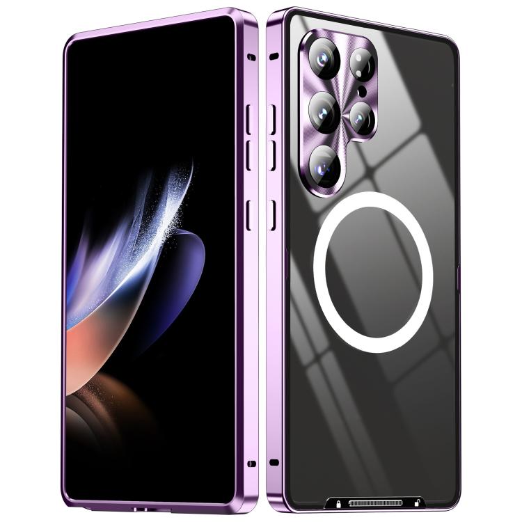 MagSafe Magnetic Frosted Metal Phone Case, For Samsung Galaxy S26 Ultra 5G, For Samsung Galaxy S25 5G, For Samsung Galaxy S25+ 5G, For Samsung Galaxy S25 Ultra 5G, For Samsung Galaxy S24 FE 5G