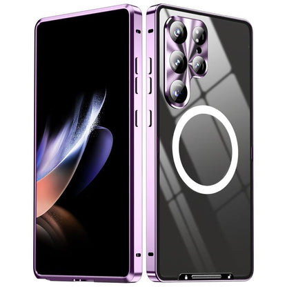 MagSafe Magnetic Frosted Metal Phone Case, For Samsung Galaxy S26 Ultra 5G, For Samsung Galaxy S25 5G, For Samsung Galaxy S25+ 5G, For Samsung Galaxy S25 Ultra 5G, For Samsung Galaxy S24 FE 5G