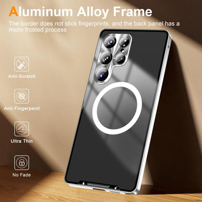 MagSafe Magnetic Frosted Metal Phone Case, For Samsung Galaxy S26 Ultra 5G, For Samsung Galaxy S25 5G, For Samsung Galaxy S25+ 5G, For Samsung Galaxy S25 Ultra 5G, For Samsung Galaxy S24 FE 5G
