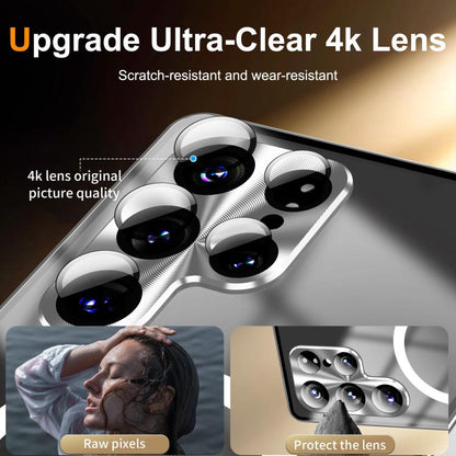 MagSafe Magnetic Frosted Metal Phone Case, For Samsung Galaxy S26 Ultra 5G, For Samsung Galaxy S25 5G, For Samsung Galaxy S25+ 5G, For Samsung Galaxy S25 Ultra 5G, For Samsung Galaxy S24 FE 5G