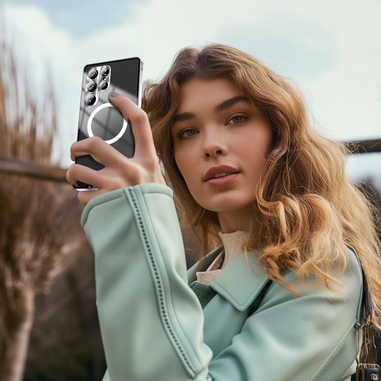 MagSafe Magnetic Frosted Metal Phone Case, For Samsung Galaxy S26 Ultra 5G, For Samsung Galaxy S25 5G, For Samsung Galaxy S25+ 5G, For Samsung Galaxy S25 Ultra 5G, For Samsung Galaxy S24 FE 5G