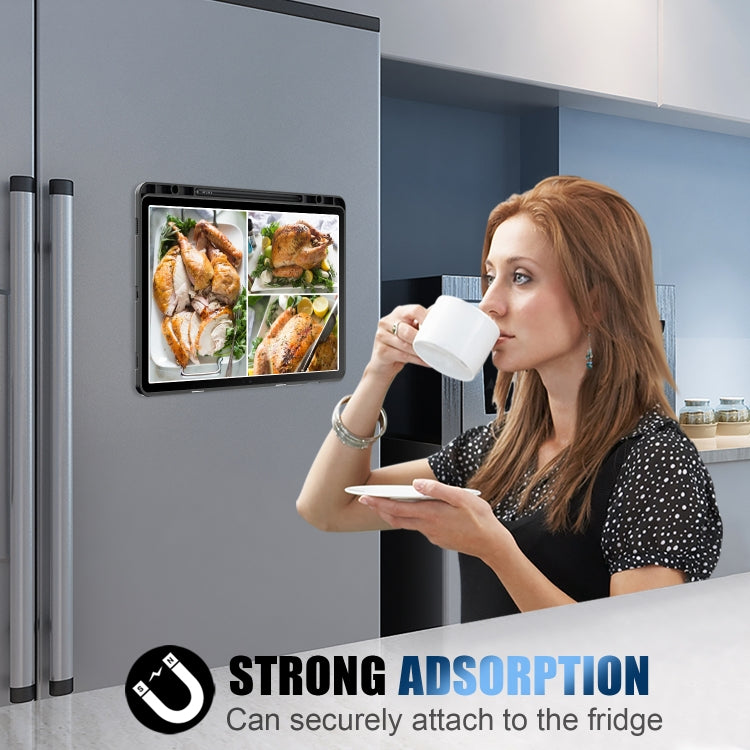 Cloth Texture Multi-folding Horizontal Flip Leather Tablet Case, For Samsung Galaxy Tab S9, For Samsung Galaxy Tab S9+