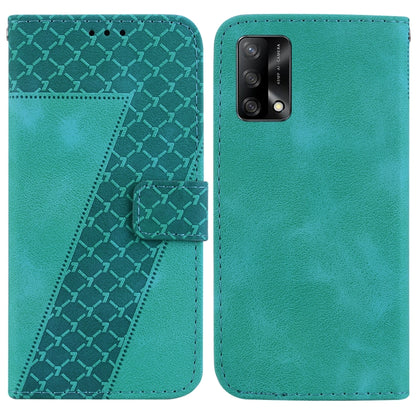 Seven-shaped Embossed Leather Phone Case, For OPPO A74 4G/F19 4G, For OPPO Find X3 Neo/Reno5 Pro+ 5G