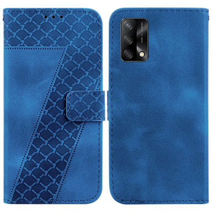 Seven-shaped Embossed Leather Phone Case, For OPPO A74 4G/F19 4G, For OPPO Find X3 Neo/Reno5 Pro+ 5G
