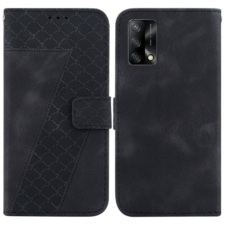 Seven-shaped Embossed Leather Phone Case, For OPPO A74 4G/F19 4G, For OPPO Find X3 Neo/Reno5 Pro+ 5G