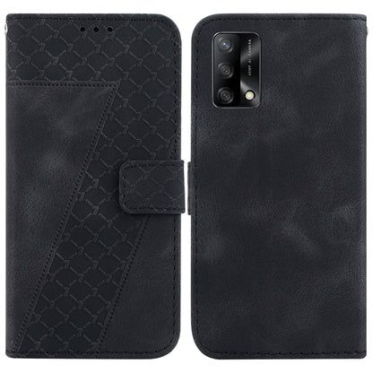 Seven-shaped Embossed Leather Phone Case, For OPPO A74 4G/F19 4G, For OPPO Find X3 Neo/Reno5 Pro+ 5G