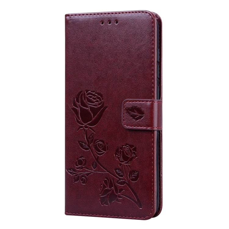 Rose Embossed Horizontal Flip PU Leather Case with Holder & Card Slots & Wallet, For Xiaomi Redmi Note 9, For Huawei Honor 9S, For Huawei Y7P / Honor 9C, For Huawei Honor 9A