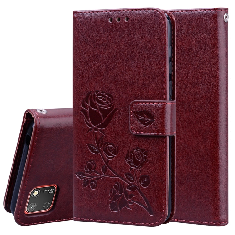 Rose Embossed Horizontal Flip PU Leather Case with Holder & Card Slots & Wallet, For Xiaomi Redmi Note 9, For Huawei Honor 9S, For Huawei Y7P / Honor 9C, For Huawei Honor 9A