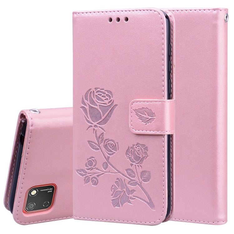 Rose Embossed Horizontal Flip PU Leather Case with Holder & Card Slots & Wallet, For Xiaomi Redmi Note 9, For Huawei Honor 9S, For Huawei Y7P / Honor 9C, For Huawei Honor 9A