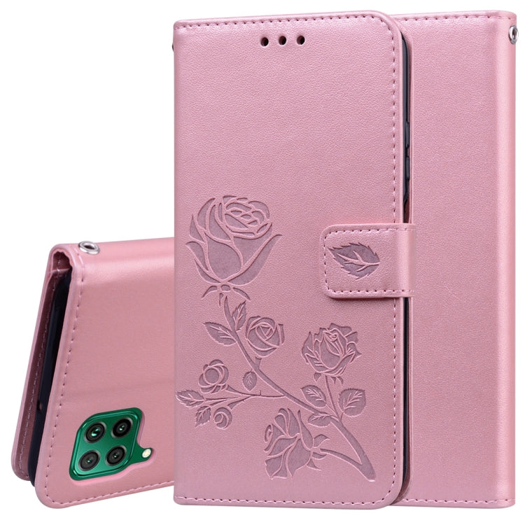 Rose Embossed Horizontal Flip PU Leather Case with Holder & Card Slots & Wallet, For Xiaomi Redmi Note 9, For Huawei Honor 9S, For Huawei Y7P / Honor 9C, For Huawei Honor 9A