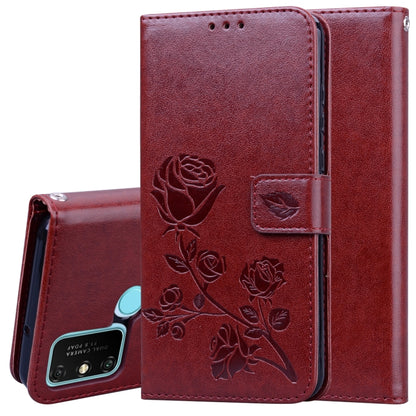 Rose Embossed Horizontal Flip PU Leather Case with Holder & Card Slots & Wallet, For Xiaomi Redmi Note 9, For Huawei Honor 9S, For Huawei Y7P / Honor 9C, For Huawei Honor 9A