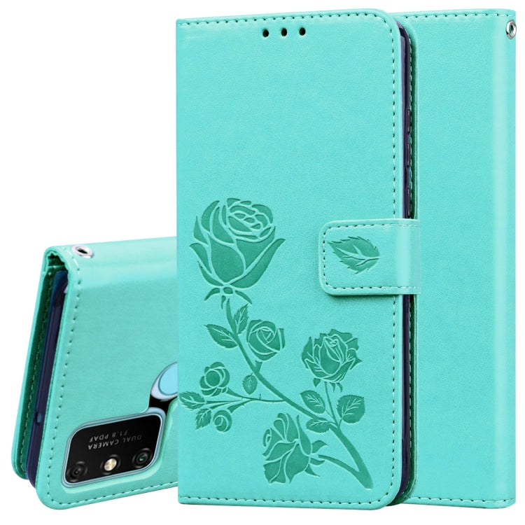 Rose Embossed Horizontal Flip PU Leather Case with Holder & Card Slots & Wallet, For Xiaomi Redmi Note 9, For Huawei Honor 9S, For Huawei Y7P / Honor 9C, For Huawei Honor 9A