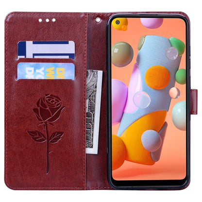 Rose Embossed Horizontal Flip PU Leather Case with Holder & Card Slots & Wallet, For Samsung Galaxy A11, For Samsung Galaxy A31, For Samsung Galaxy A41, For Samsung Galaxy M30s / M21