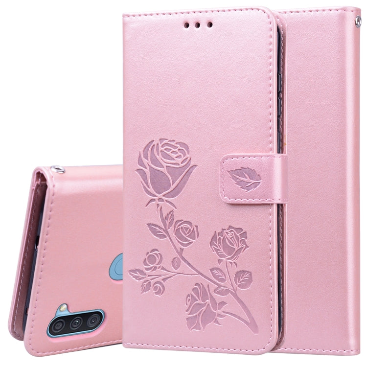 Rose Embossed Horizontal Flip PU Leather Case with Holder & Card Slots & Wallet, For Samsung Galaxy A11, For Samsung Galaxy A31, For Samsung Galaxy A41, For Samsung Galaxy M30s / M21