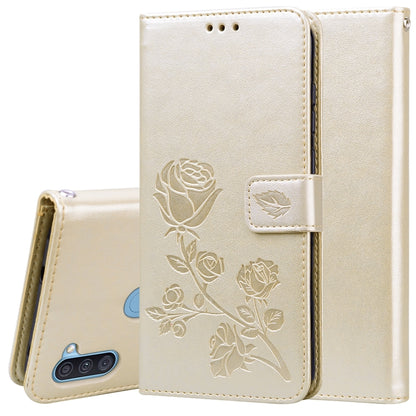Rose Embossed Horizontal Flip PU Leather Case with Holder & Card Slots & Wallet, For Samsung Galaxy A11, For Samsung Galaxy A31, For Samsung Galaxy A41, For Samsung Galaxy M30s / M21
