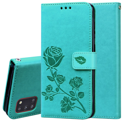 Rose Embossed Horizontal Flip PU Leather Case with Holder & Card Slots & Wallet, For Samsung Galaxy A11, For Samsung Galaxy A31, For Samsung Galaxy A41, For Samsung Galaxy M30s / M21