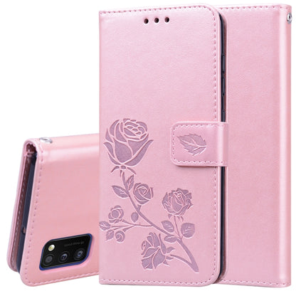 Rose Embossed Horizontal Flip PU Leather Case with Holder & Card Slots & Wallet, For Samsung Galaxy A11, For Samsung Galaxy A31, For Samsung Galaxy A41, For Samsung Galaxy M30s / M21