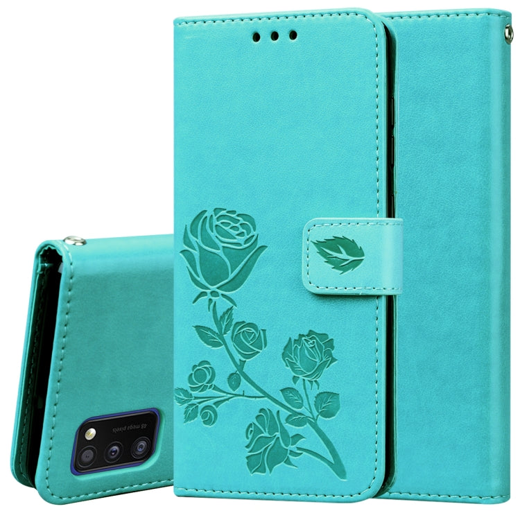 Rose Embossed Horizontal Flip PU Leather Case with Holder & Card Slots & Wallet, For Samsung Galaxy A11, For Samsung Galaxy A31, For Samsung Galaxy A41, For Samsung Galaxy M30s / M21