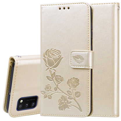 Rose Embossed Horizontal Flip PU Leather Case with Holder & Card Slots & Wallet, For Samsung Galaxy A11, For Samsung Galaxy A31, For Samsung Galaxy A41, For Samsung Galaxy M30s / M21