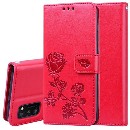 Rose Embossed Horizontal Flip PU Leather Case with Holder & Card Slots & Wallet, For Samsung Galaxy A11, For Samsung Galaxy A31, For Samsung Galaxy A41, For Samsung Galaxy M30s / M21