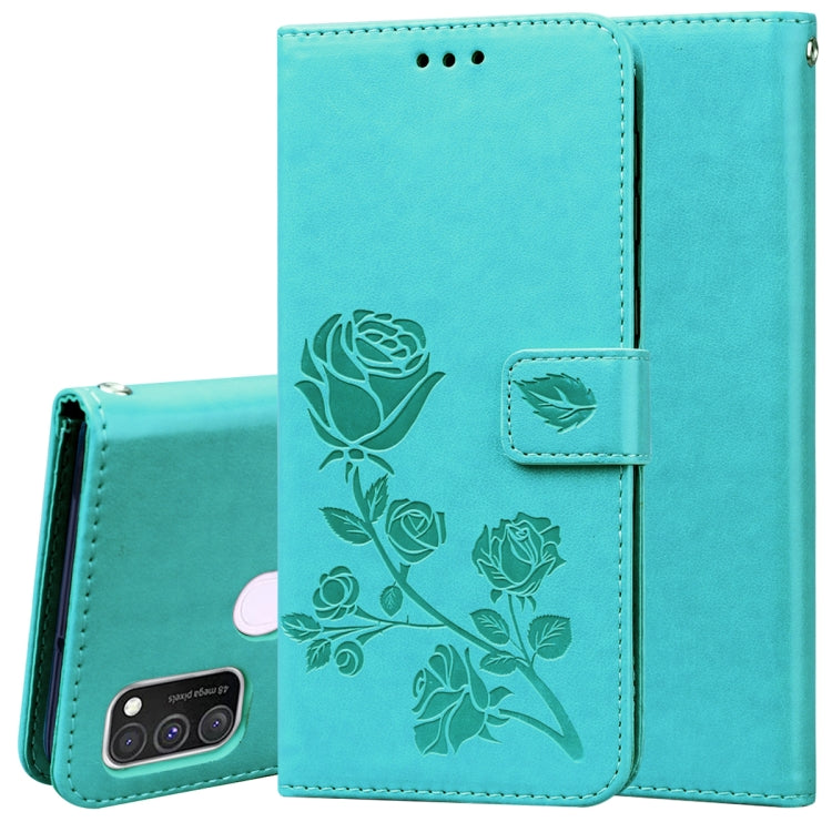 Rose Embossed Horizontal Flip PU Leather Case with Holder & Card Slots & Wallet, For Samsung Galaxy A11, For Samsung Galaxy A31, For Samsung Galaxy A41, For Samsung Galaxy M30s / M21
