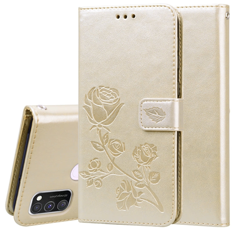 Rose Embossed Horizontal Flip PU Leather Case with Holder & Card Slots & Wallet, For Samsung Galaxy A11, For Samsung Galaxy A31, For Samsung Galaxy A41, For Samsung Galaxy M30s / M21