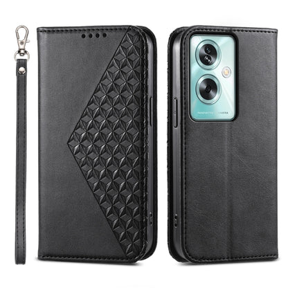 Cubic Grid Calf Texture Magnetic Leather Phone Case, For OPPO A58 4G, For OPPO Reno10 Global / Reno10 Pro Global, For OPPO A79 5G