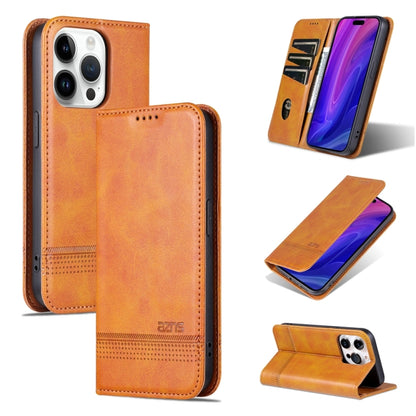 AZNS Magnetic Calf Texture Flip Leather Phone Case, For iPhone 16, For iPhone 15 Pro Max, For iPhone 15 Pro