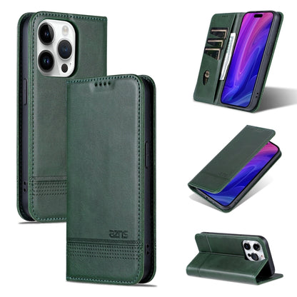 AZNS Magnetic Calf Texture Flip Leather Phone Case, For iPhone 16, For iPhone 15 Pro Max, For iPhone 15 Pro