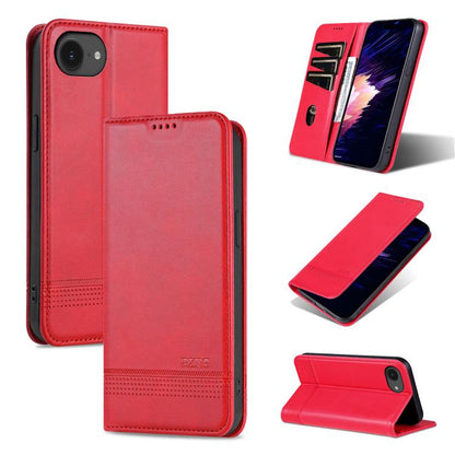 AZNS Magnetic Calf Texture Flip Leather Phone Case, For iPhone 16e, For iPhone 16 Pro Max, For iPhone 16 Pro, For iPhone 16 Plus