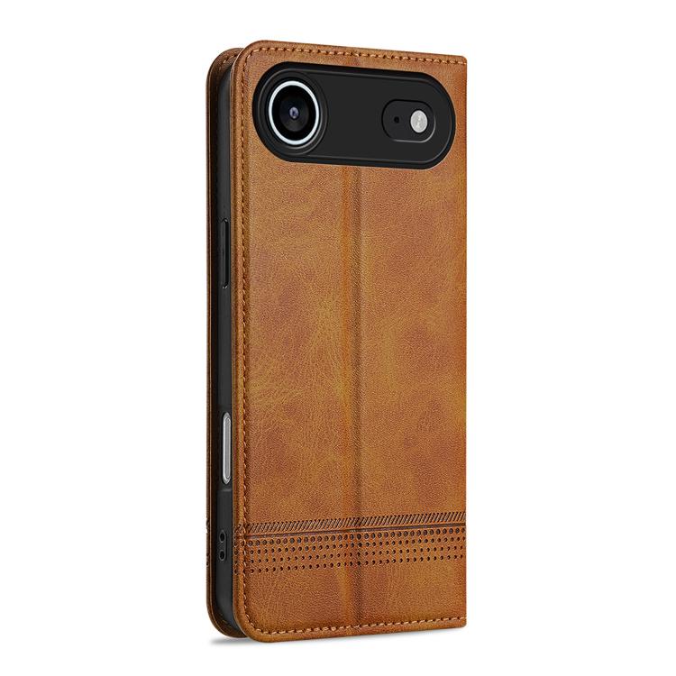 AZNS Magnetic Calf Texture Flip Leather Phone Case, For iPhone Air, For iPhone 16 Pro Max, For iPhone 16 Pro, For iPhone 16 Plus