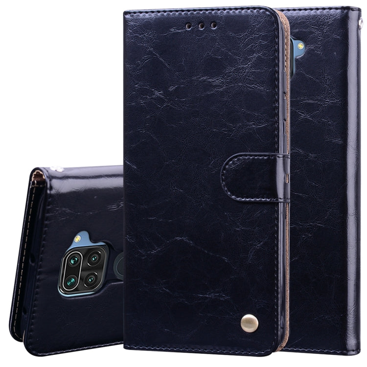 Business Style Oil Wax Texture Horizontal Flip Leather Case with Holder & Card Slots & Wallet, For Samsung Galaxy A41, For Xiaomi Redmi Note 9
