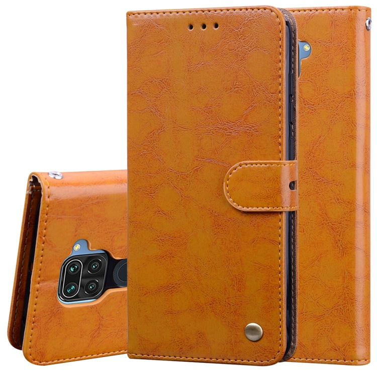 Business Style Oil Wax Texture Horizontal Flip Leather Case with Holder & Card Slots & Wallet, For Samsung Galaxy A41, For Xiaomi Redmi Note 9