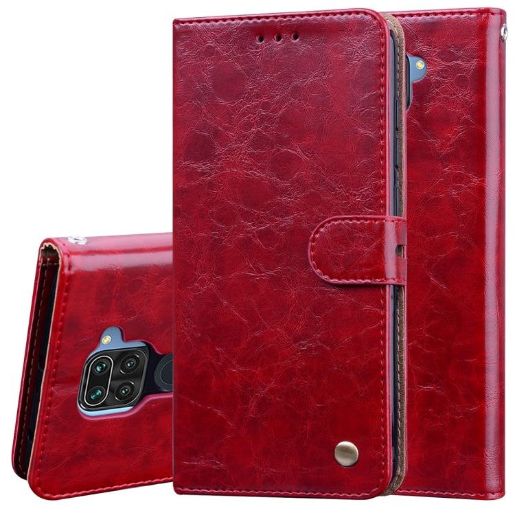 Business Style Oil Wax Texture Horizontal Flip Leather Case with Holder & Card Slots & Wallet, For Samsung Galaxy A41, For Xiaomi Redmi Note 9