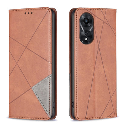 Prismatic Invisible Magnetic Leather Phone Case, For OPPO A78 5G, For OPPO A98 5G, For OPPO A79 5G, For OPPO A59 5G