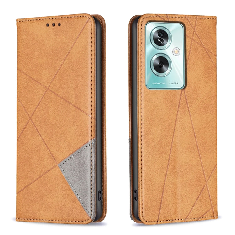 Prismatic Invisible Magnetic Leather Phone Case, For OPPO A78 5G, For OPPO A98 5G, For OPPO A79 5G, For OPPO A59 5G