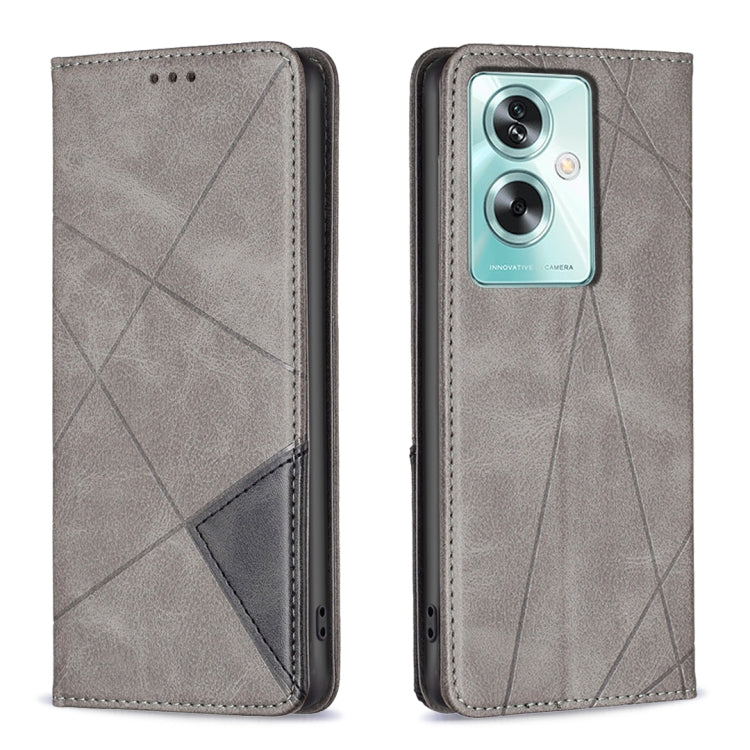 Prismatic Invisible Magnetic Leather Phone Case, For OPPO A78 5G, For OPPO A98 5G, For OPPO A79 5G, For OPPO A59 5G