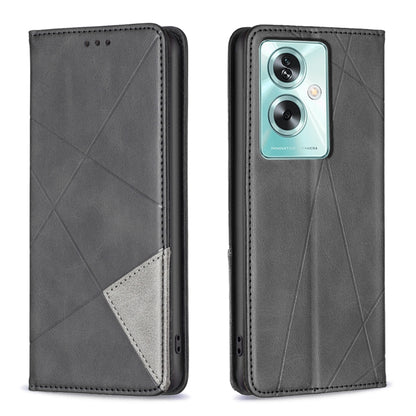 Prismatic Invisible Magnetic Leather Phone Case, For OPPO A78 5G, For OPPO A98 5G, For OPPO A79 5G, For OPPO A59 5G