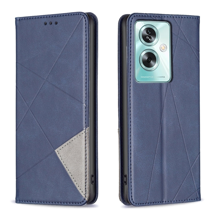Prismatic Invisible Magnetic Leather Phone Case, For OPPO A78 5G, For OPPO A98 5G, For OPPO A79 5G, For OPPO A59 5G