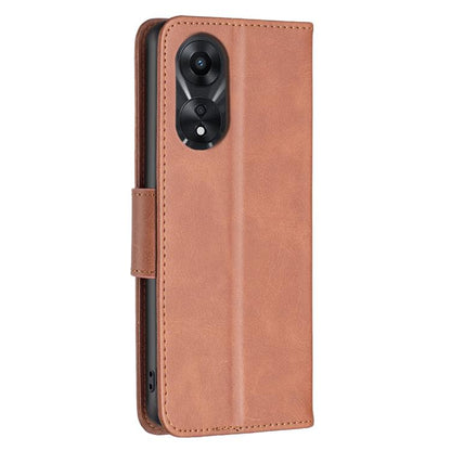 Lambskin Texture Leather Phone Case, For OPPO A78 5G, For OPPO A98 5G, For OPPO A79 5G, For OPPO A59 5G
